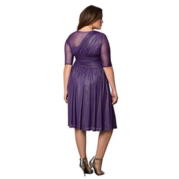 Kiyonna Glimmer Cocktail Dress - Like New - Picture 7 of 7